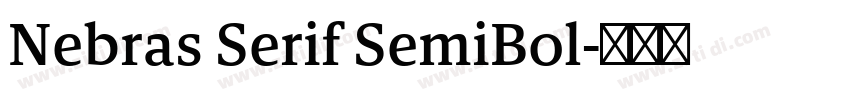 Nebras Serif SemiBol字体转换